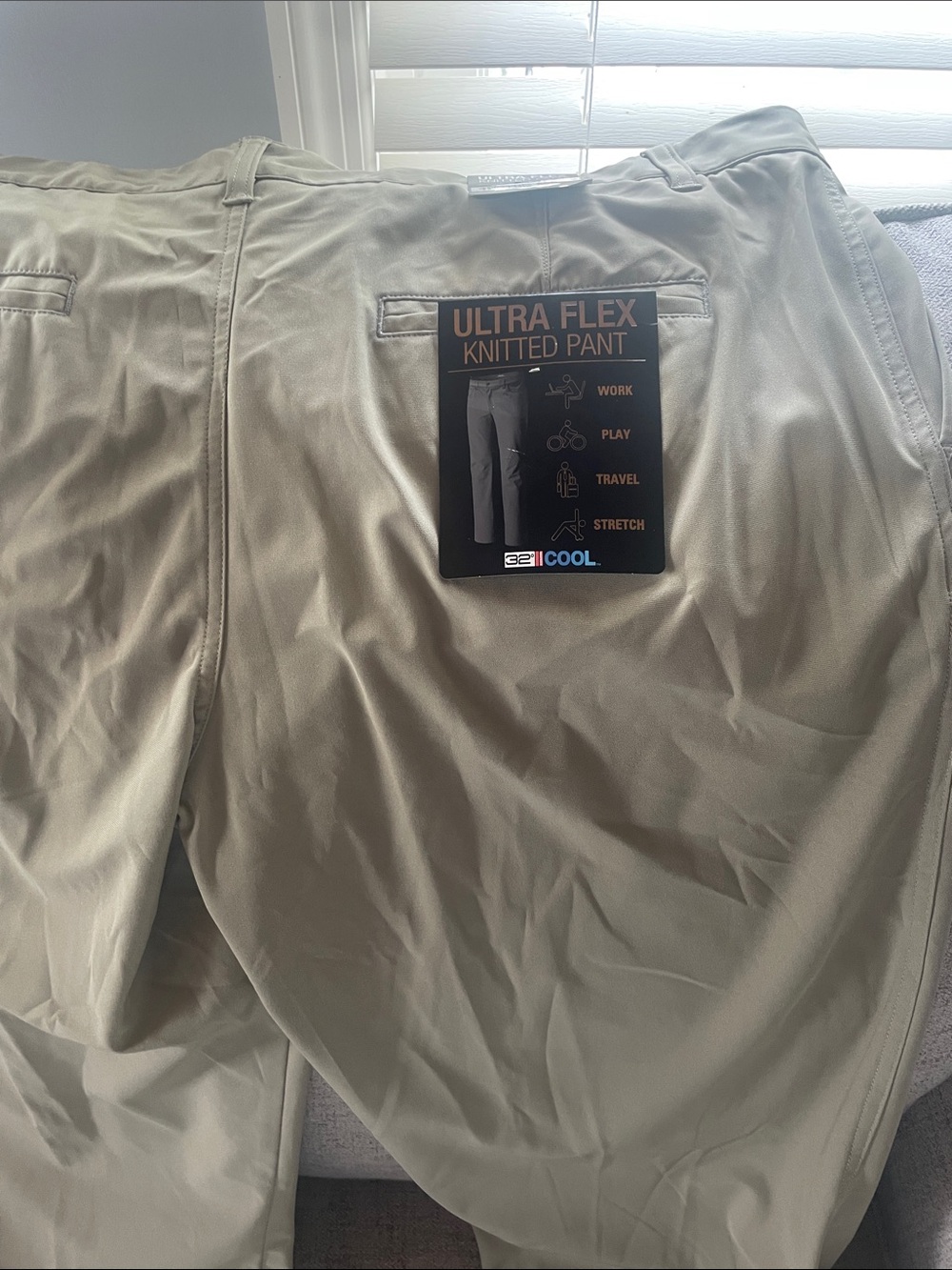 32 Degrees Ultra Flex Knitted Men's Pants - Light Olive